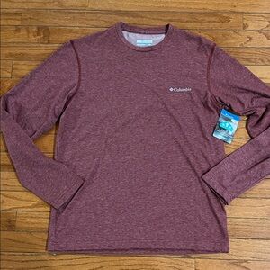Columbia Burgundy Long Sleeve Shirt